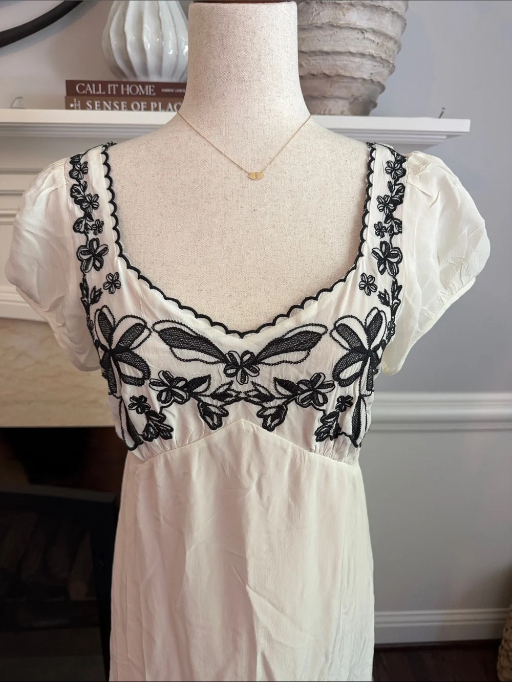 J. Crew Embroidered Empire Waist Modi Slip Dress NEW NWT
